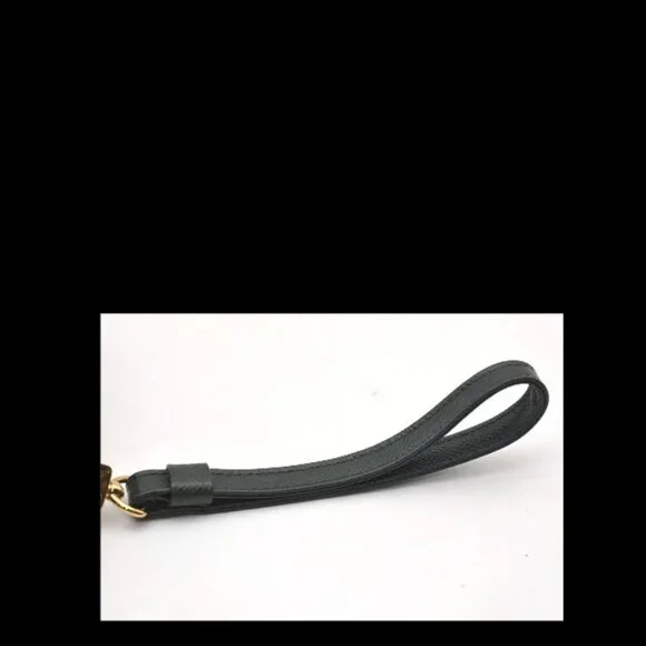 AUTHENTIC LOUIS VUITTON TAIGA BAIKAL GREEN LEATHER CLUTCH BAG - Picture 7 of 12